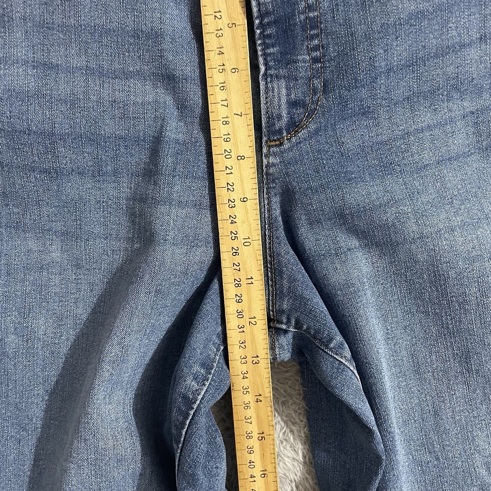 Ella Moss Jeans Womens Size 14 Crop Wide Leg Medium Wash Blue Denim Stretch - Picture 5 of 8